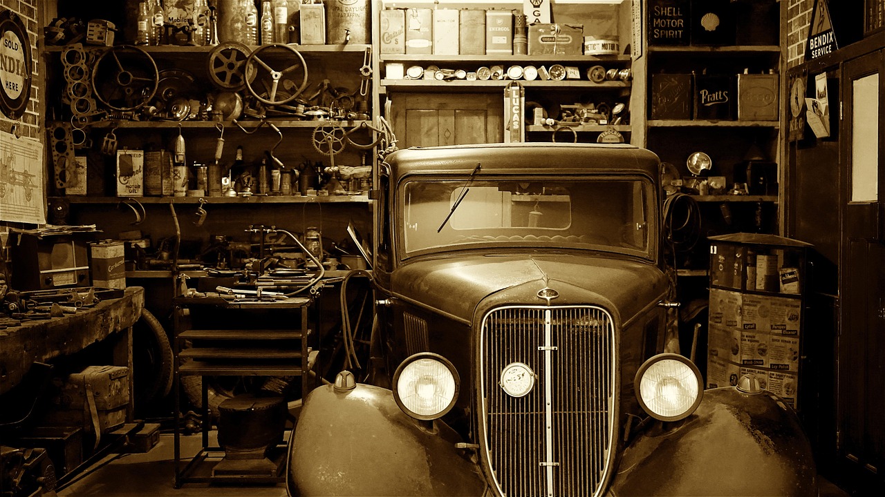 Modern European luxury automotive service facility with professional diagnostic equipment